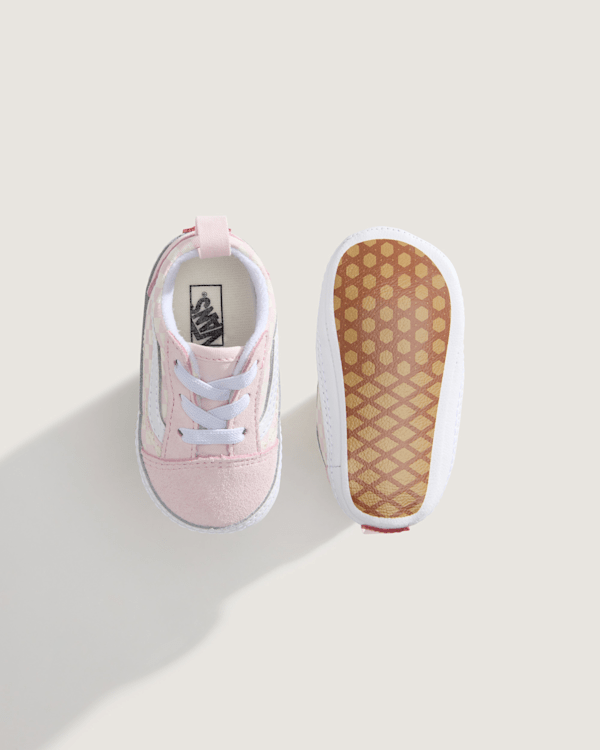 Vans - Infant Old Skool Crib Checkerboard Shoes (0-1 Years), Pink, Size: 16 (obrázek 3)
