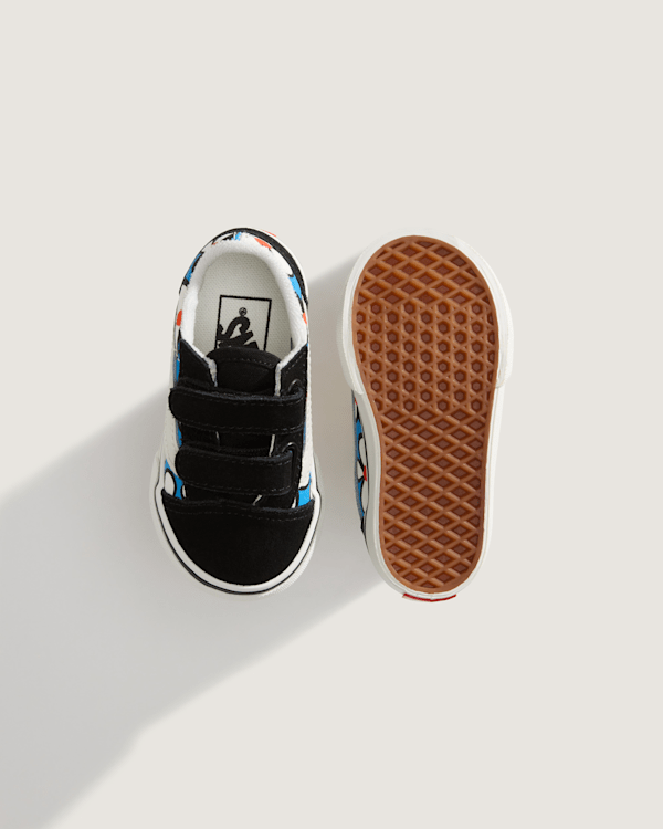 Vans - Toddler Old Skool V Shoes (1-4 Years), Blue, Size: 17 (obrázek 3)