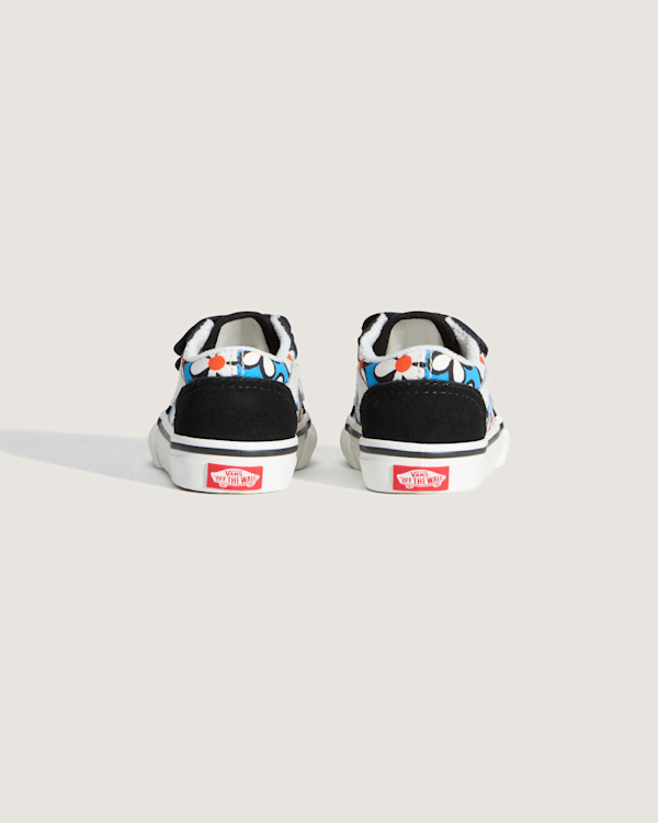 Vans - Toddler Old Skool V Shoes (1-4 Years), Blue, Size: 17 (obrázek 4)
