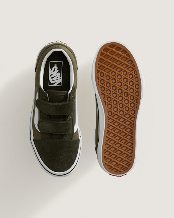 Vans - Kids Old Skool V Shoes (4-8 Years), Green, Size: 29 (obrázek 3)