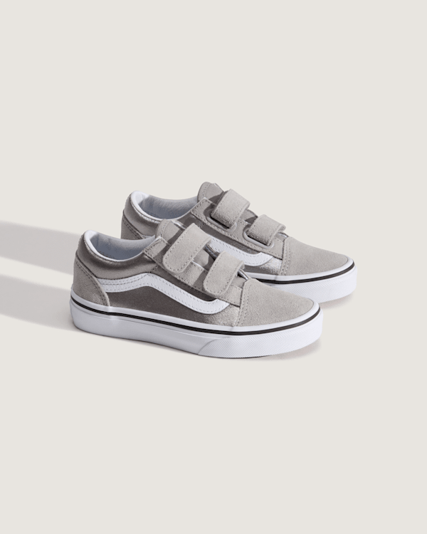 Vans – Kids Old Skool V Shoes (4-8 Years), Grey, Size: 30