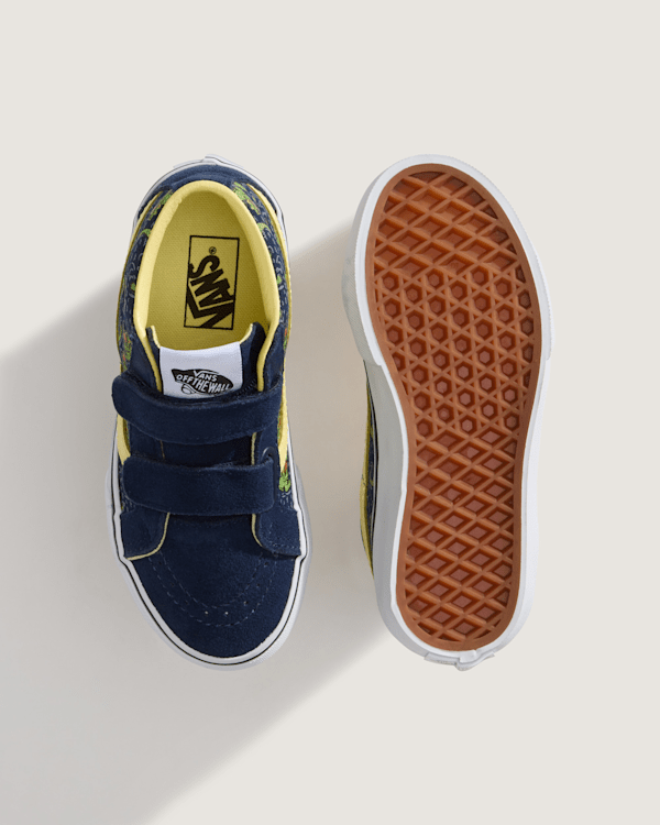 Vans - Kids Sk8-Mid V Shoes (4-8 Years), Blue, Size: 31 (obrázek 3)