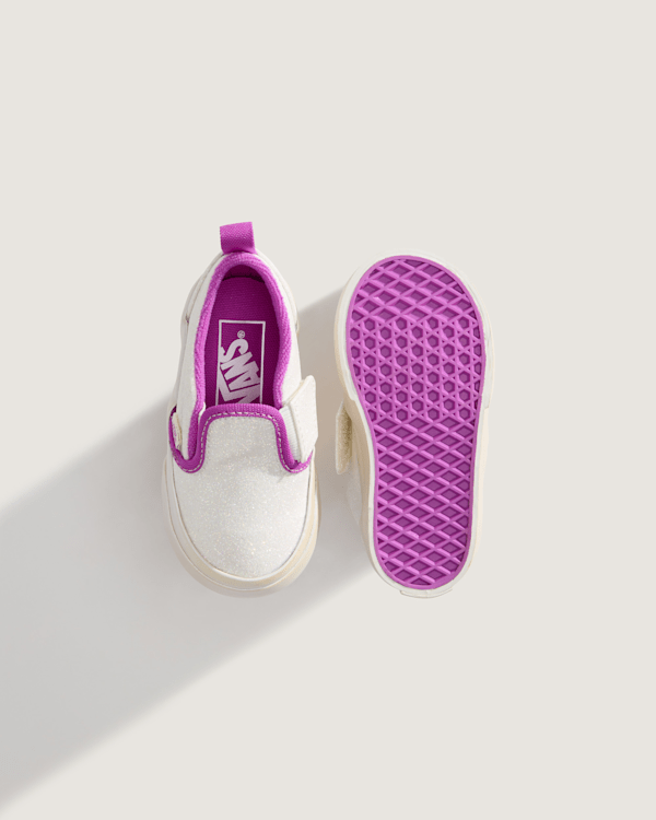 Vans - Toddler Classic Slip-On V Shoes (1-4 Years), Beige, Size: 20 (obrázek 3)