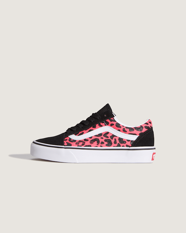 Old Skool Leopard  Noir/rose   - Enfant - - VN000D2VFOC1