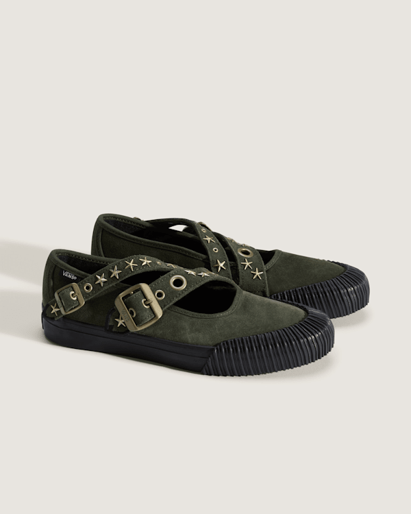 Vans - Mary Jane Straps Shoes, Man, Green, Size: 35 (obrázek 3)
