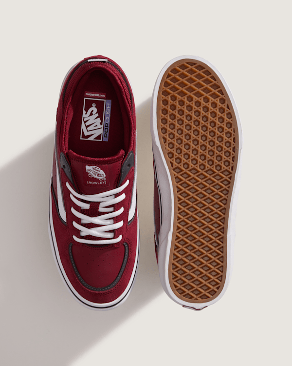 Vans - Skate Rowley Shoes, Man, Burgundy, Size: 44.5 (obrázek 3)
