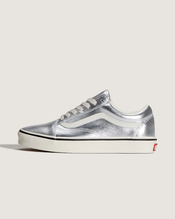 Vans - Old Skool Shoes, Man, Silver, Size: 6