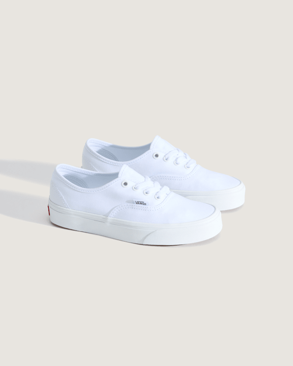 Vans – Youth Authentic Shoes (8-14 Years), White, Size: 34.5