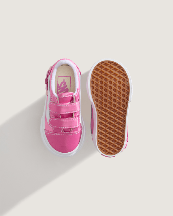 Vans - Toddler Old Skool V Shoes (1-4 Years), Pink, Size: 19 (obrázek 3)