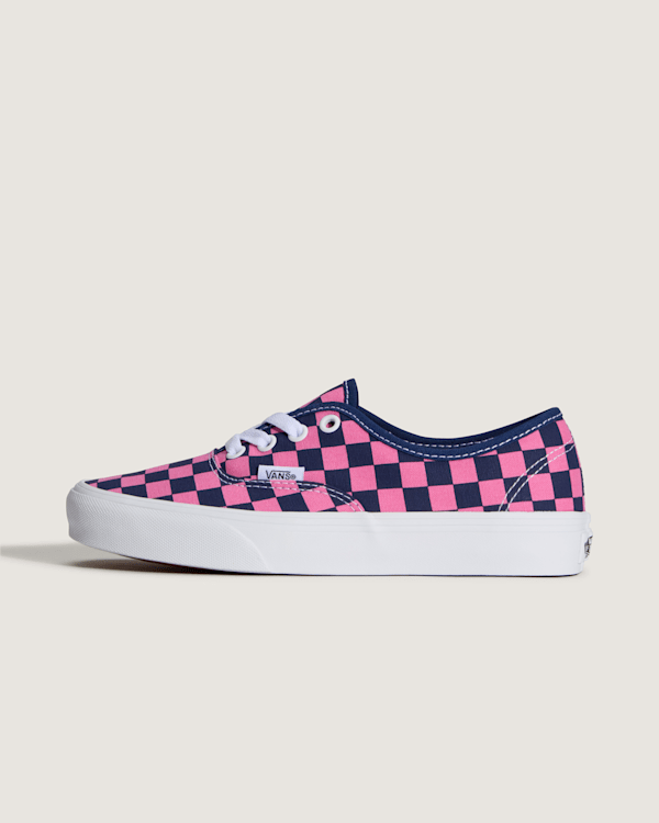 Vans - Authentic Checkerboard Shoes, Man, Blue - VN000EAD1VZ