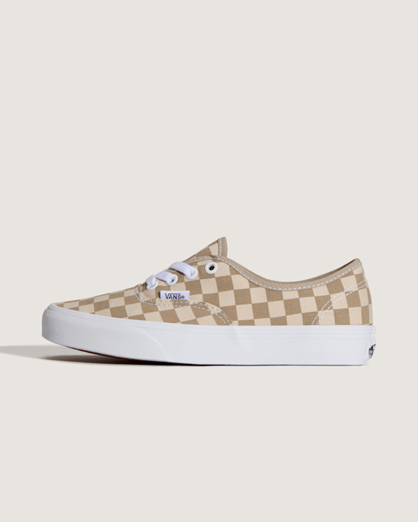 Vans - Authentic Checkerboard Shoes, Man, Grey - VN000EAD5EC