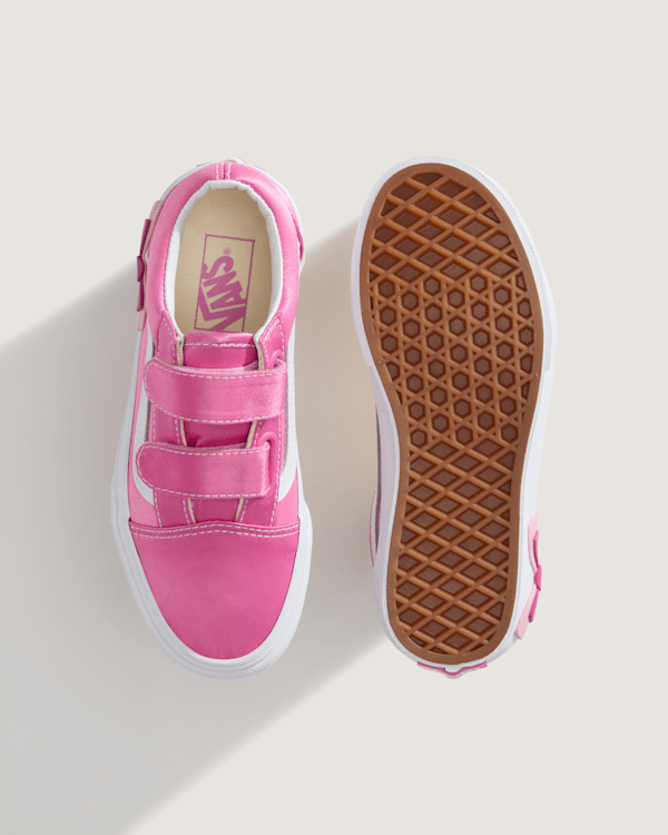 Vans - Kids Old Skool V Shoes (4-8 Years), Pink, Size: 27.5 (obrázek 3)