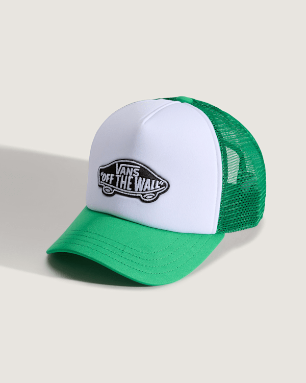 Vans - Gorra Classic Patch Trucker, Verde, Talla: Talla única