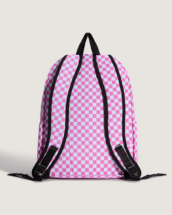 Vans - Old Skool Checkerboard Backpack, Man, Pink, Size: One size (obrázek 3)
