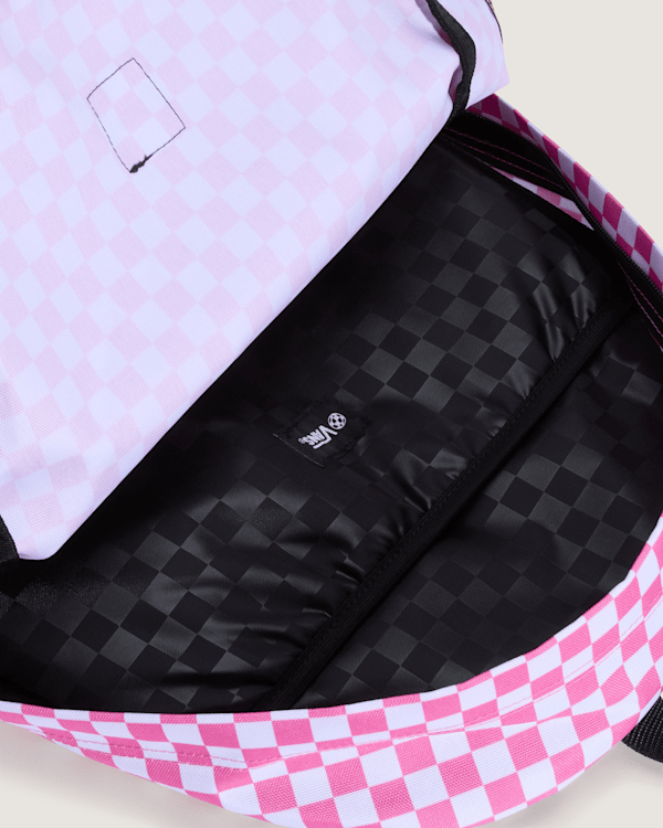 Vans - Old Skool Checkerboard Backpack, Man, Pink, Size: One size (obrázek 6)