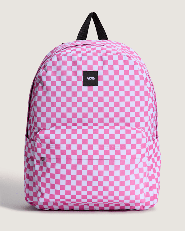 Vans - Old Skool Checkerboard Backpack, Man, Pink, Size: One size