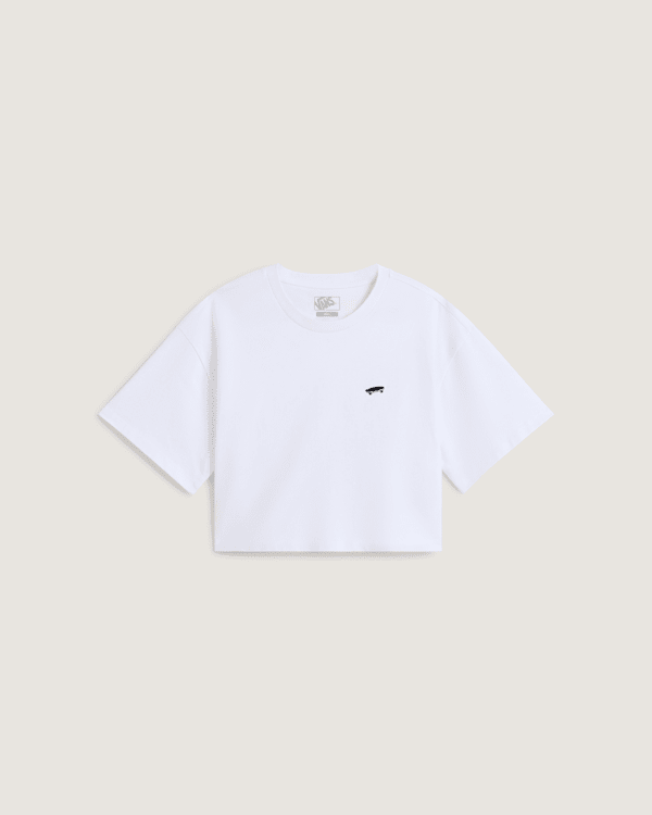 Vans - Camiseta W SALTON RELAX CROP, Mujer, Blanco, Talla: L