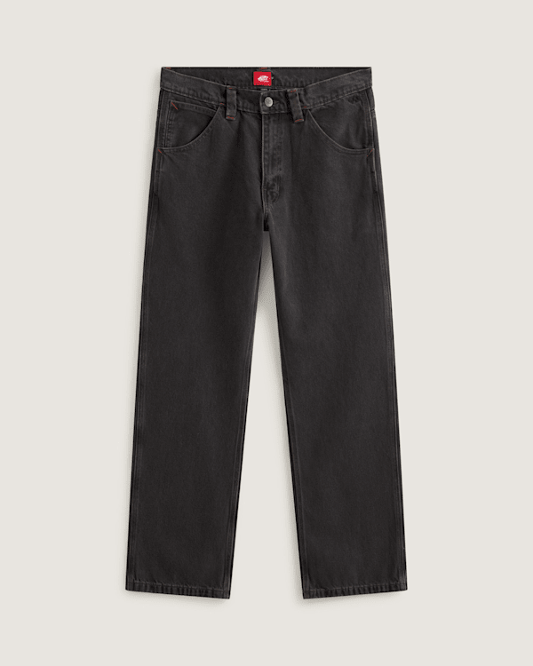 Vans - Skate Loose Bootcut Denim Trousers, Man, Black, Size: 36