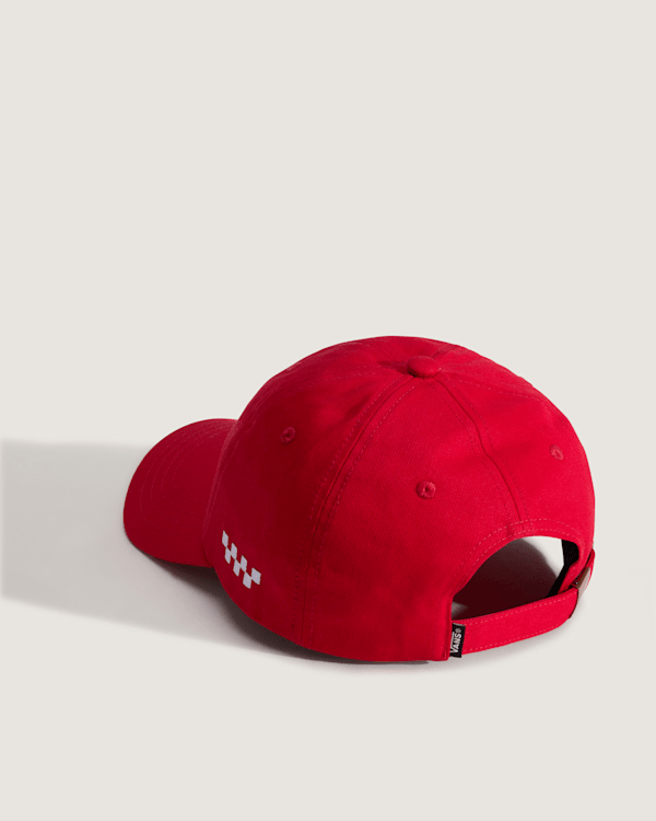 Vans – Check Side Jockey Hat, Man, Red, Size: One size