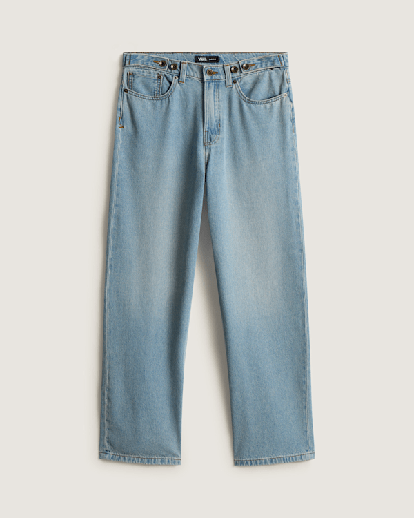 Vans - Pantalon Cinched Check-5 Baggy, Femme, Bleu, Taille: 29