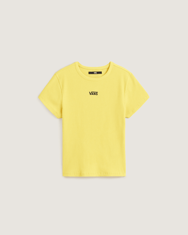 Vans - Camiseta Cameron, Mujer, Amarillo, Talla: XXS