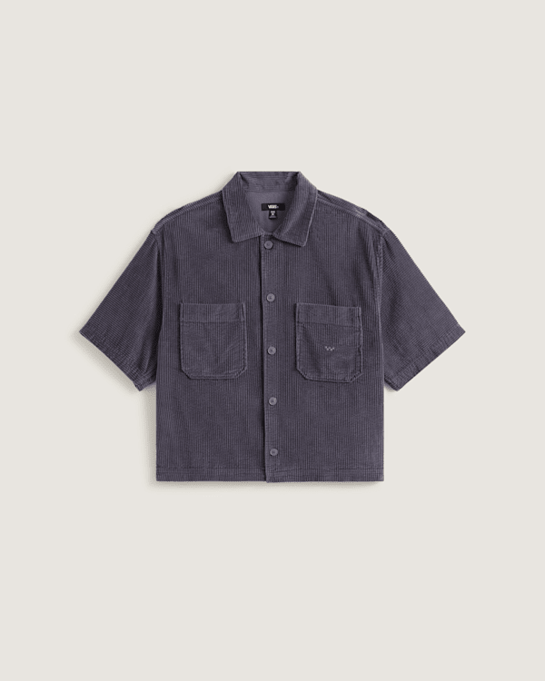 Vans - Premium Cord Button Up Shirt, Man, Grey, Size: XL