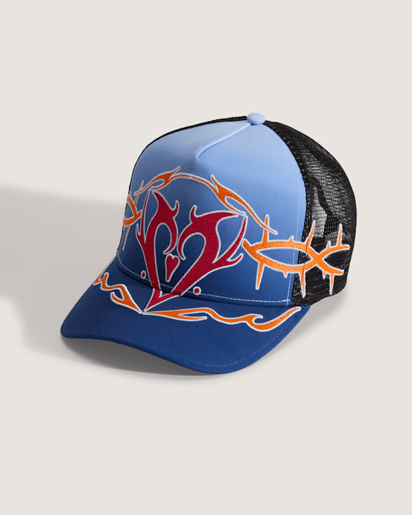 Vans - Premium Dayana Tribal Trucker-Kappe, Herren, Blau, Größe: Einheitsgröße