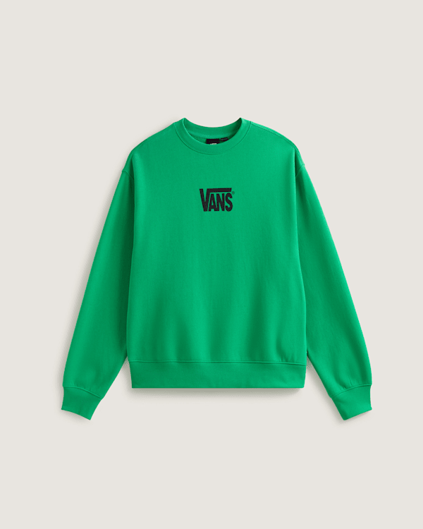 Vans - Stretch Logo Crew Sweatshirt, Man, Green, Size: M