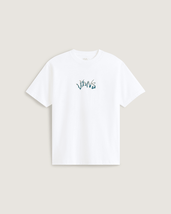 Vans - Camiseta Wild Circle, Hombre, Blanco, Talla: L