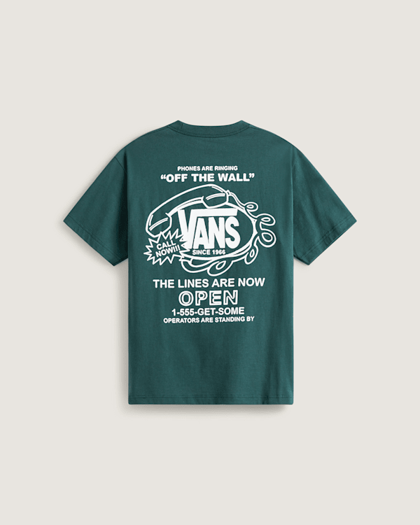 Vans – Hot Lines T-Shirt, Man, Green, Size: L