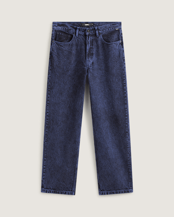 Vans - Check-5 Baggy Denim Trousers, Man, Blue, Size: 32