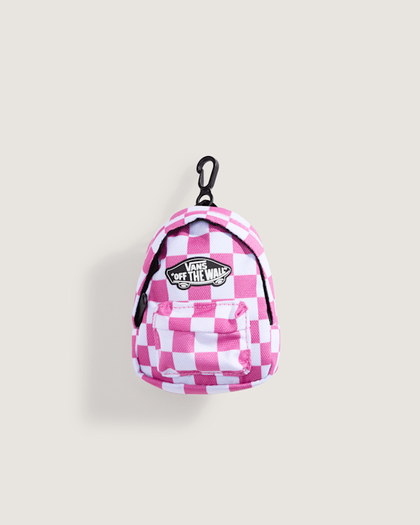Vans - Micro Old Skool Backpack CHECKERBOARD Pink Fizz, Man, Pink, Size: One size