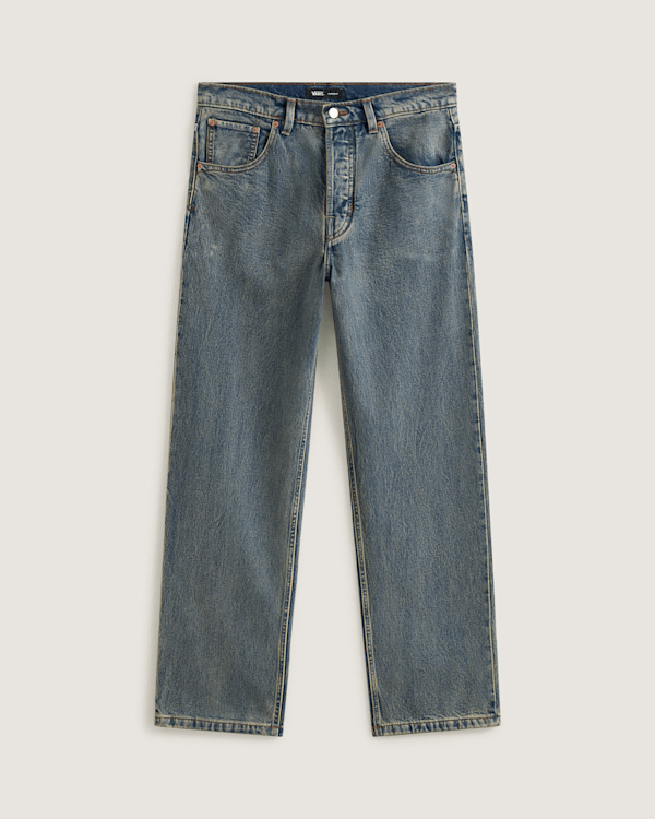 Vans - Premium Check-5 Loose Denim Trousers, Man, Blue, Size: 32