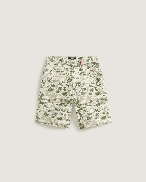 Vans - Premium Check-5 Baggy Canvasshorts, Herren, Grün, Größe: 26