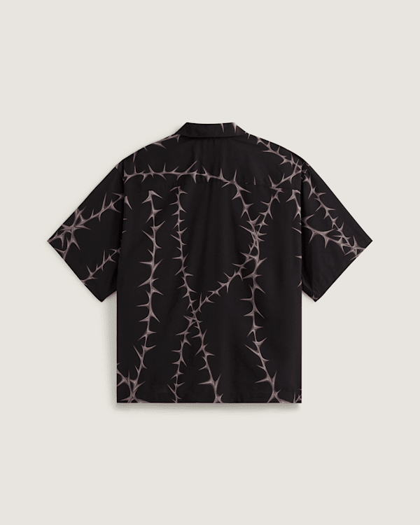 Vans – Van Doren Printed Camp T-Shirt, Man, Black, Size: L