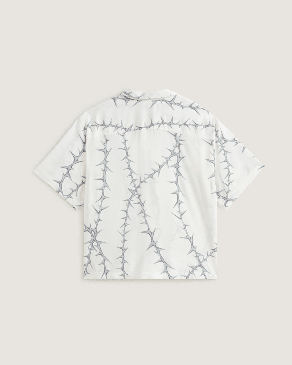 Vans – Van Doren Printed Camp T-Shirt, Man, White, Size: L