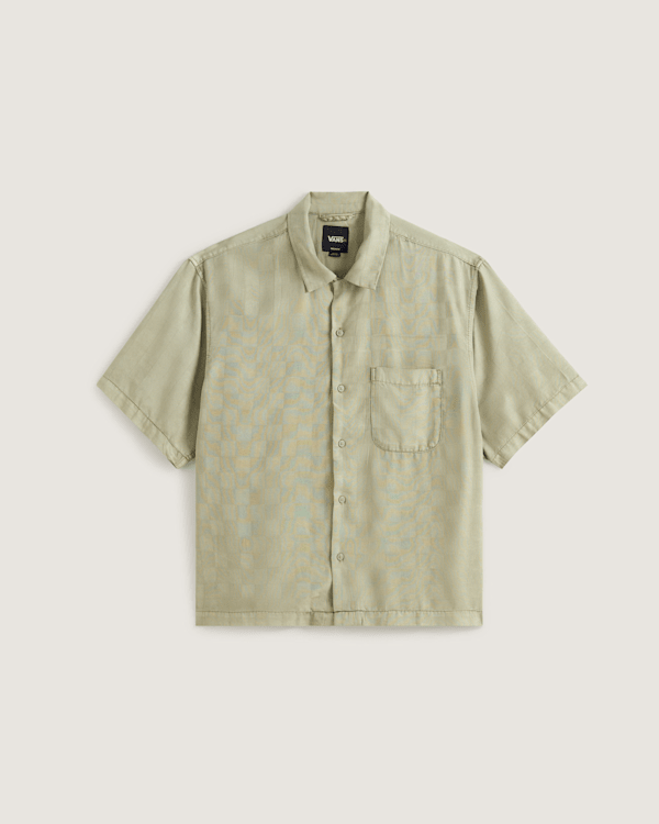 Vans - Van Doren Check Camp T-Shirt, Man, Beige, Size: XS