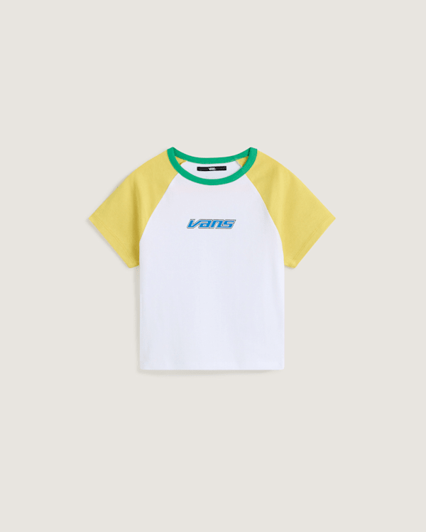 Vans - Camiseta Clare Baby, Mujer, Amarillo, Talla: M