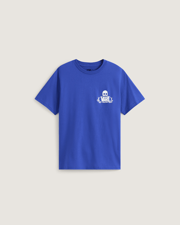 Vans - Camiseta Framework de niños (8-14 años), Azul, Talla: M