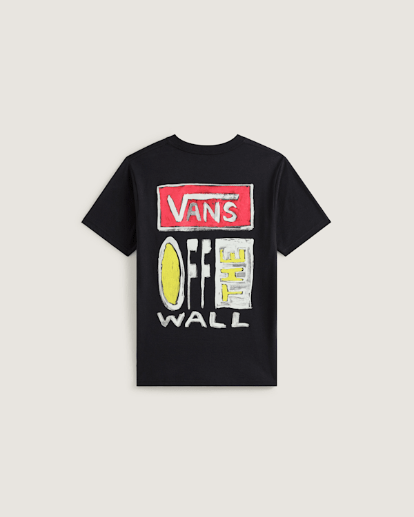 Vans – Kids Vans On Canvas T-Shirt (8-14 Years), Black, Size: L