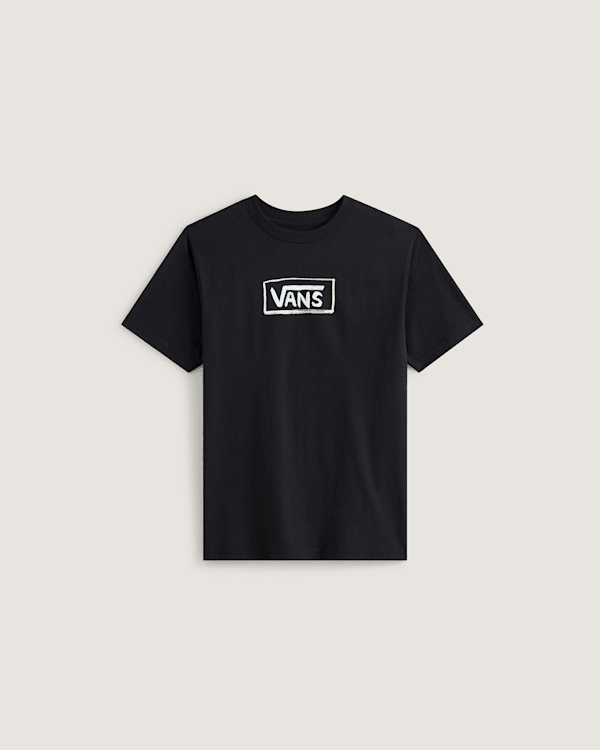Vans - Camiseta Vans On Canvas de niños (8-14 años), Negro, Talla: XL