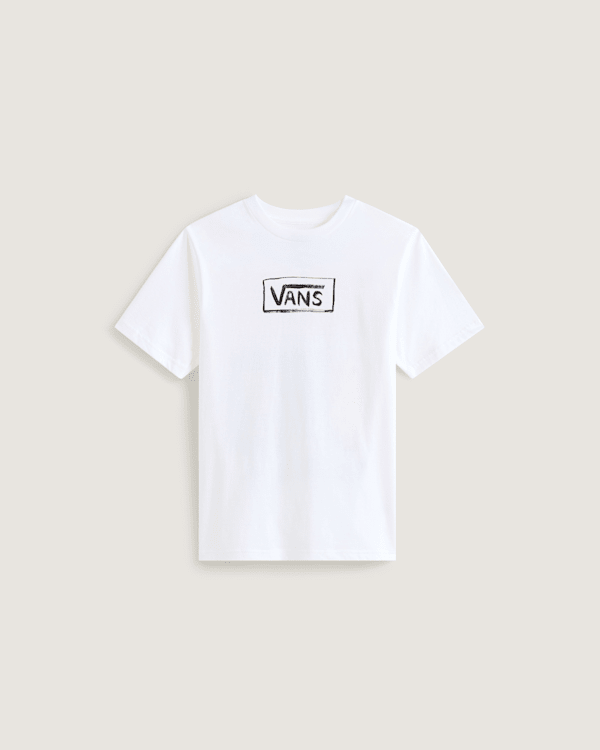 Vans - Camiseta Vans On Canvas de niños (8-14 años), Blanco, Talla: XL