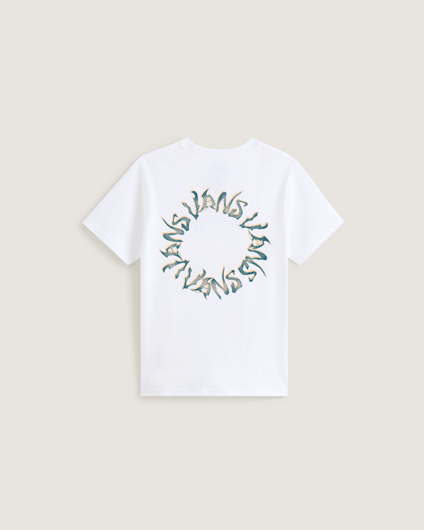 Vans – Kids Wild Circle T-Shirt (8-14 Years), White, Size: M