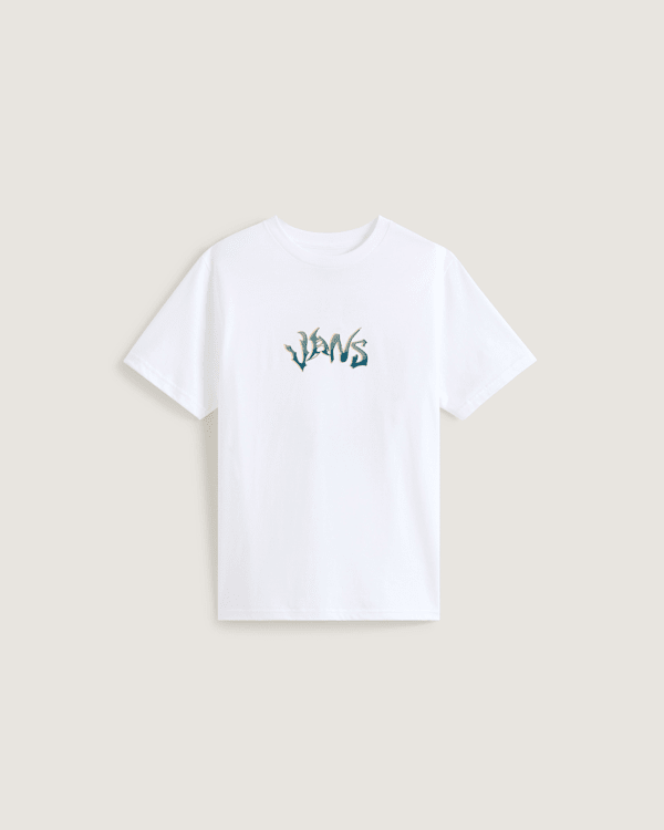 Vans - Camiseta Wild Circle de niños (8-14 años), Blanco, Talla: XL