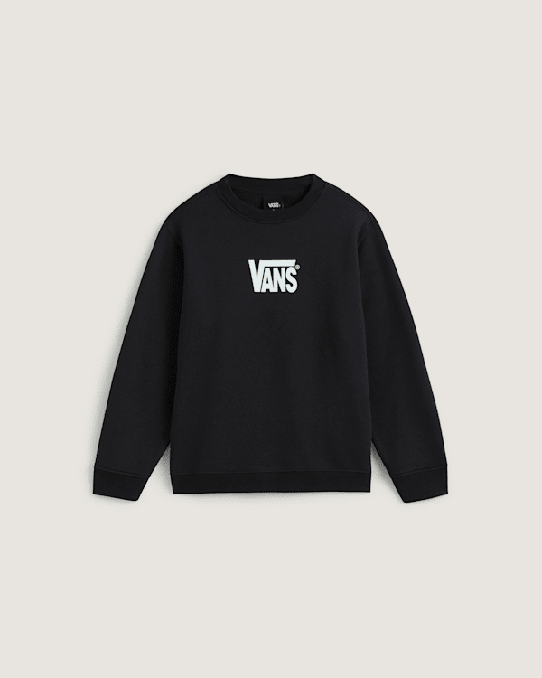 Vans - Kinder Stretch-Sweatshirt mit Rundhalsausschnitt und Logo (8-14 Jahre), Schwarz, Größe: L