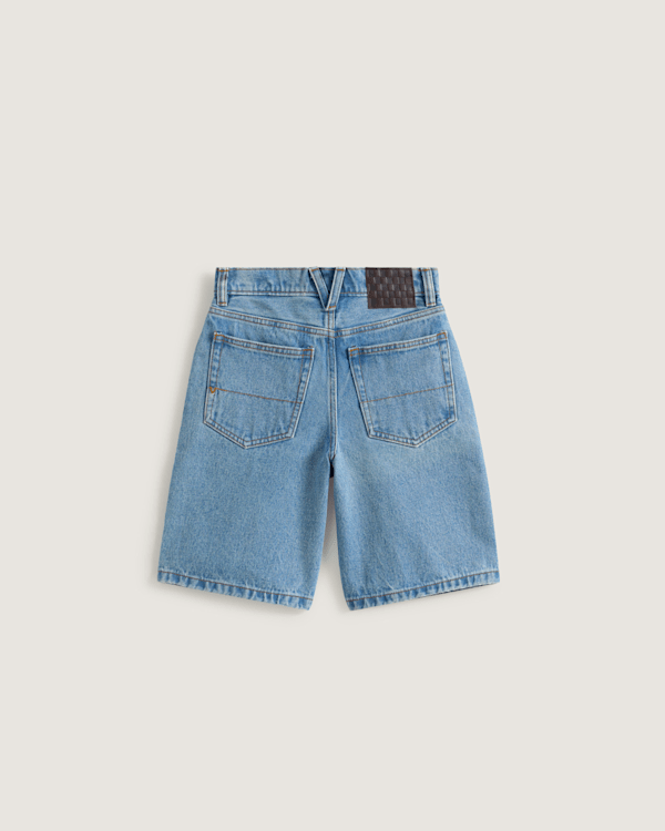 Vans – Kids Check-5 Baggy Denim Shorts (8-14 years), Blue, Size: 22