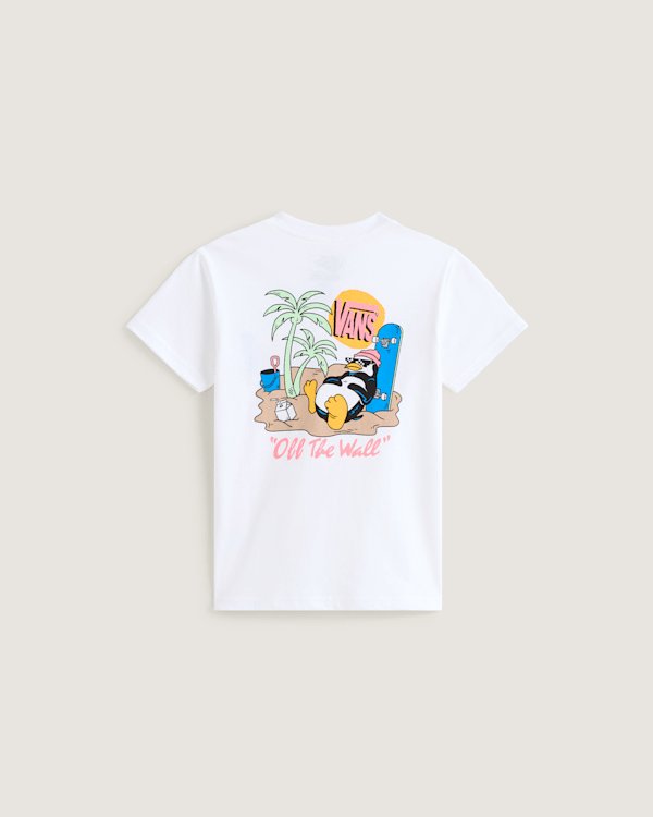 Vans – Little Kids Yolo Penguin T-Shirt (2-8 Years), White, Size: 3-4Y