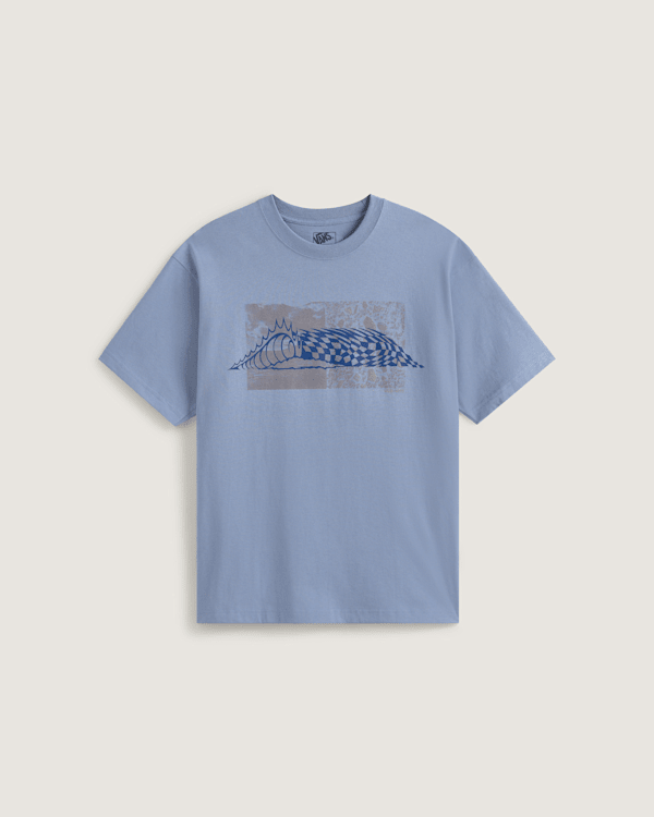 Vans - Wave Check T-Shirt, Man, Blue, Size: L