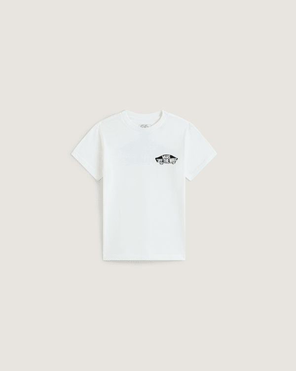 Vans - Camiseta Double Standard de niños pequeños (2-8 años), Blanco, Talla: 2-3A