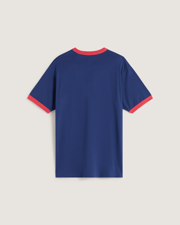 Vans – CENTER CHEST RINGER T-Shirt, Man, Blue, Size: L